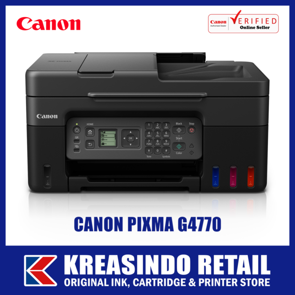 Canon PIXMA G4770 WiFi All-in-One Ink Tank Printer with ADF